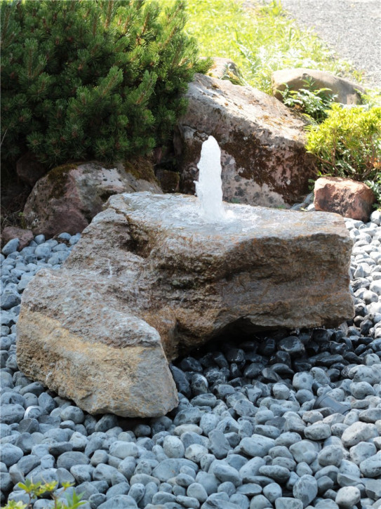 Quellstein Muschelkalk L100cm mit Quellschale Gartenbrunnen Springbrunnen Quellstein Muschelkalk L100cm mit Quellschale Gartenbrunnen Springbrunnen