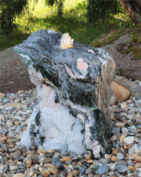 Quellstein Marmor Artik green 60cm Naturstein Gartenbrunnen Springbrunnen Set Quellstein Marmor Artik green 60cm Naturstein Gartenbrunnen Springbrunnen Set