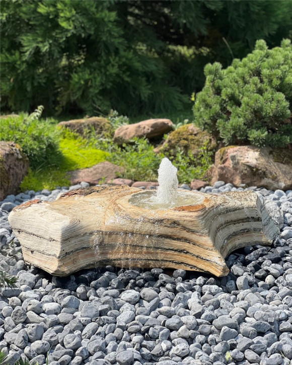 Quellstein Amazonas flach L135cm mit Quellschale und Fontäne Gartenbrunnen Springbrunnen Quellstein Amazonas flach L135cm mit Quellschale und Fontäne Gartenbrunnen Springbrunnen