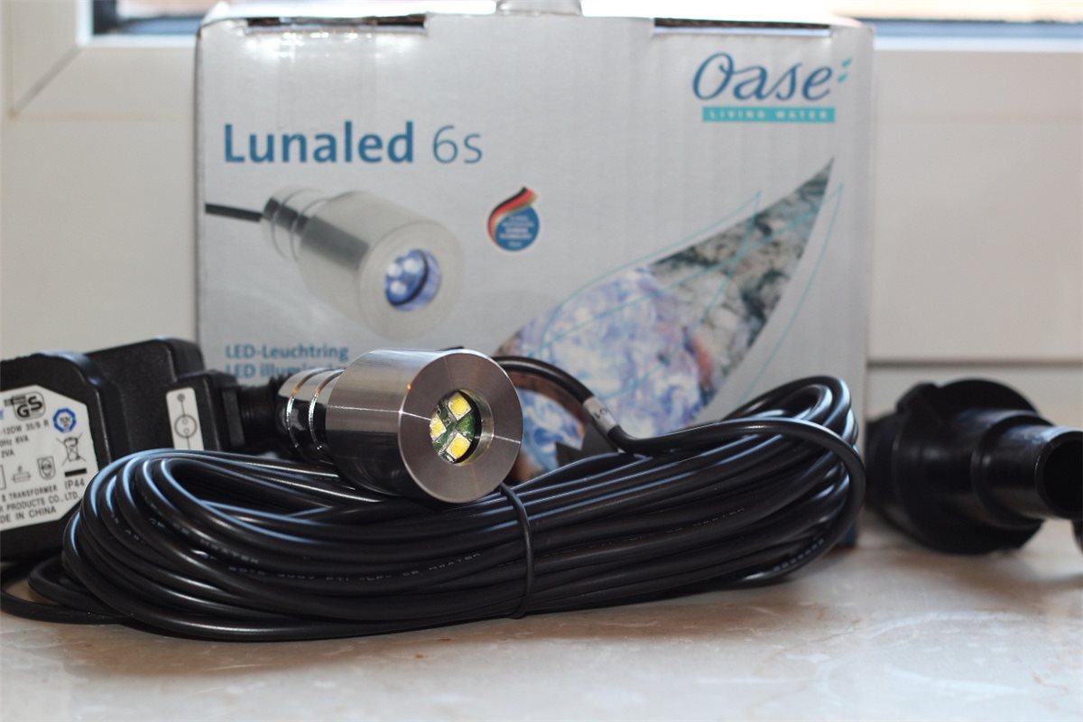 LunaLed 6s Quellbeleuchtung Quellsteine Brunnen-50114 für Wasserspiele Oase Ø30mm LED