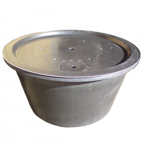 Cortenstahl Wasserschale Bowl 80 mit Fontäne Edelrost Gartenbrunnen Springbrunnen Komplettset