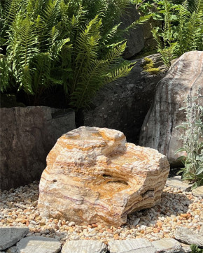 Quellstein Bachlauf Marmor Angel Sparks L80cm mit Quellschalen Gartenbrunnen Springbrunnen