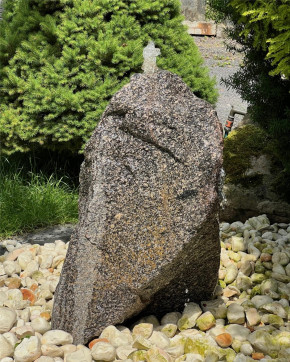 Quellstein Granit 70cm Naturstein Gartenbrunnen Springbrunnen Komplettset