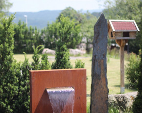 Wasserspiel Cortenstahl Wasserfall L30cm Gartenbrunnen Edelrost Design