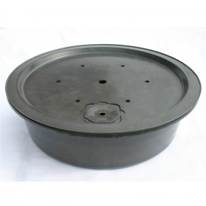 PE Becken mit GFK Deckel Ø120x35+Stütze | Pumpe Oase Aquarius Universal 3000