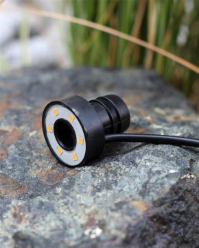 3er SET 6er LED Ring warm weiß Unterwasser Beleuchtung für Quellsteine Wasserspiele