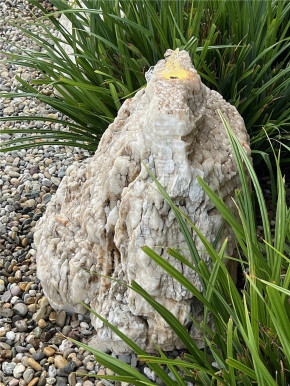 Quellstein Onyx Marmor 75cm Naturstein Gartenbrunnen Springbrunnen Set