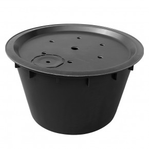 Cortenstahl Wasserschale Bowl 100 mit Fontäne Edelrost Gartenbrunnen Springbrunnen Komplettset