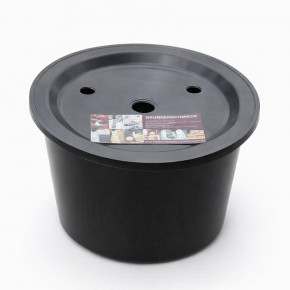 PE Becken mit GFK Deckel Ø45cm | Pumpe Oase Aquarius Universal 600 Brunnenset